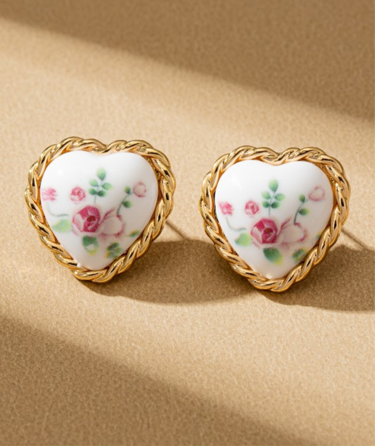 Porcelain Floral Hearts