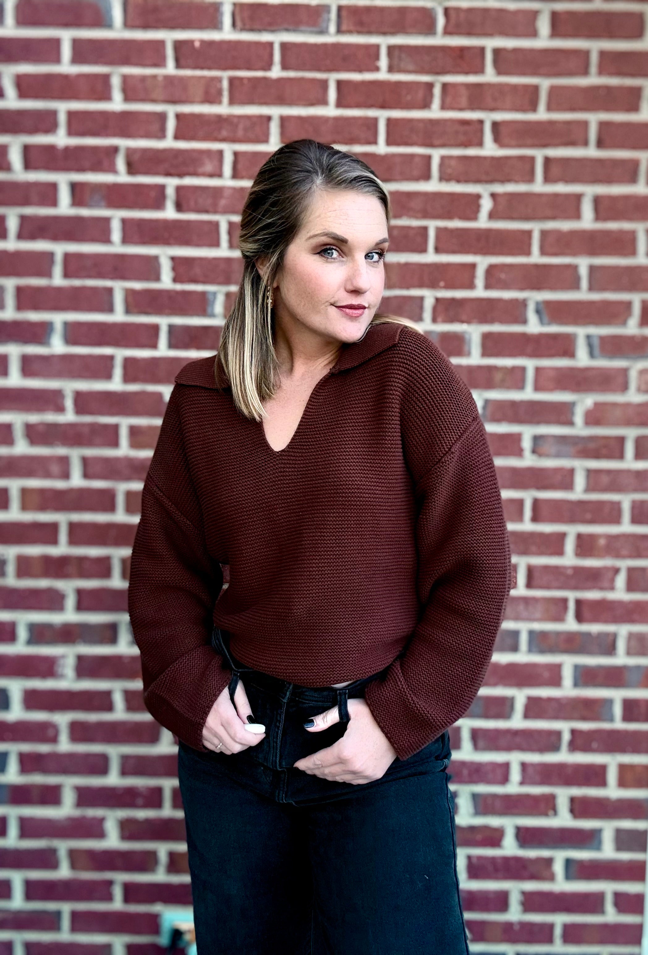 Chestnut Charm Sweater