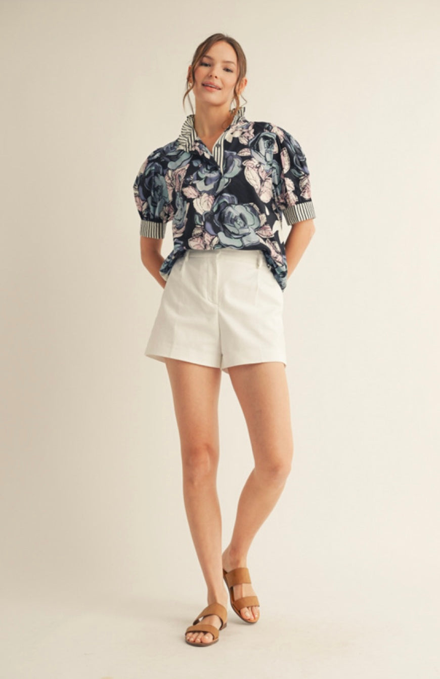 Midnight Bloom Blouse