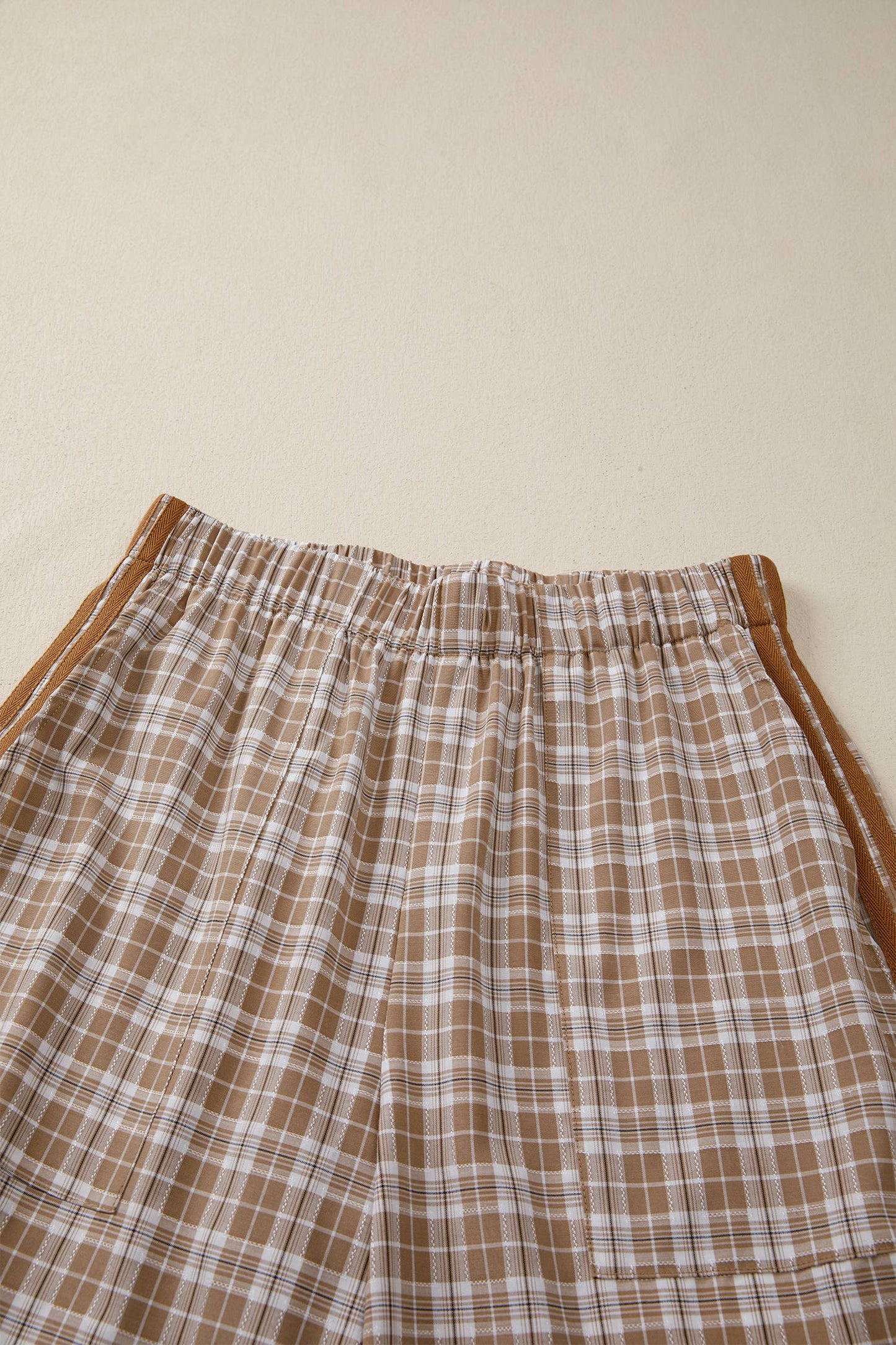 Pretty In Plaid Bow Tie Jogger Pants (S-XL)