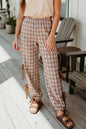Pretty In Plaid Bow Tie Jogger Pants (S-XL)