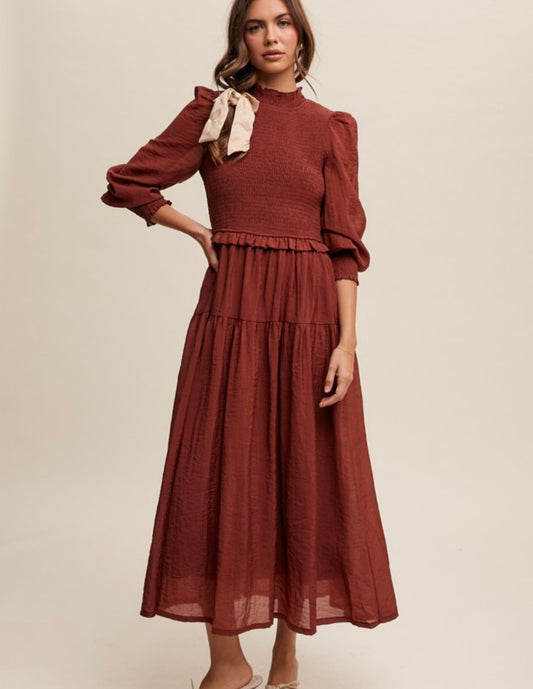 Brick Maxi Dress