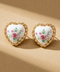 Porcelain Floral Hearts