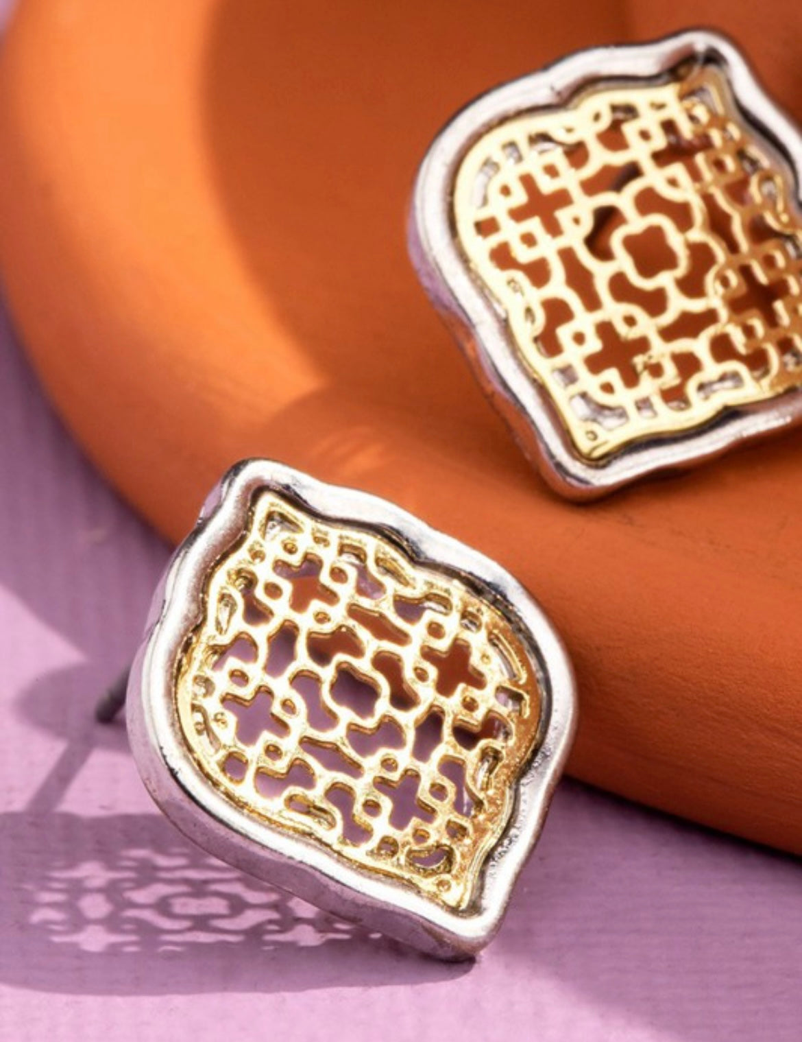 Dainty Filigree Post Earrings