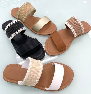 Tan/Raffia Sandals