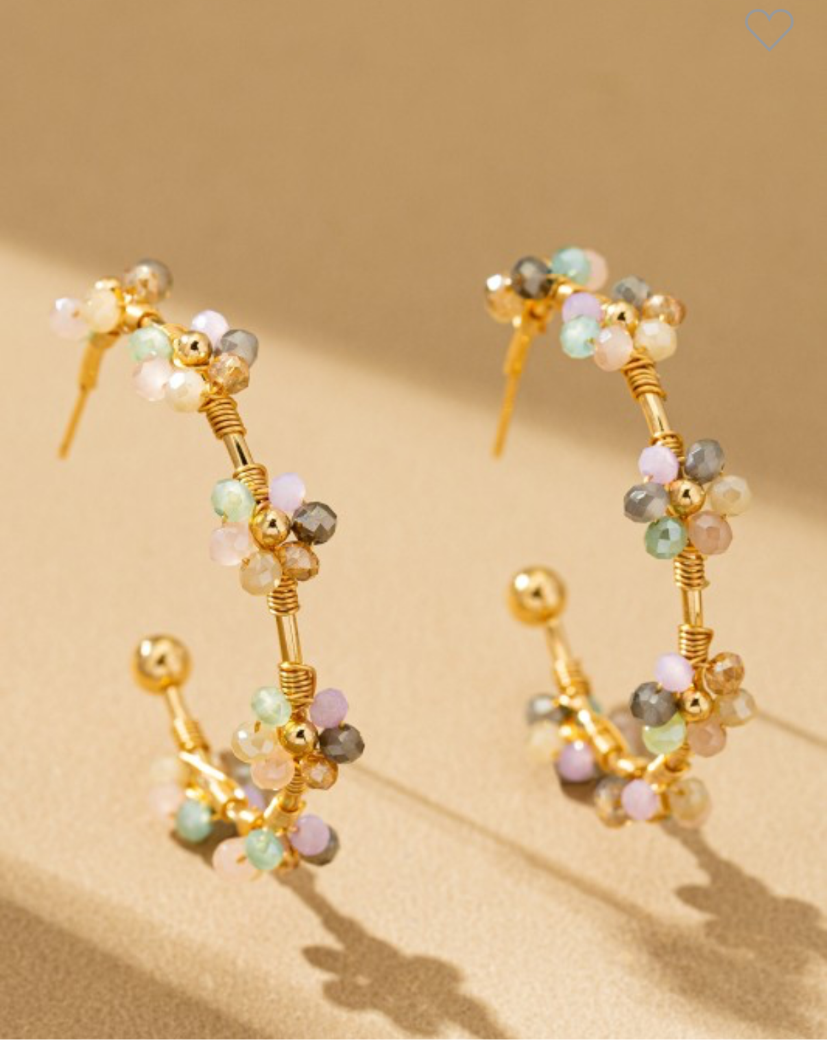 Beaded Hoops