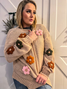 Crochet Floral Cardi