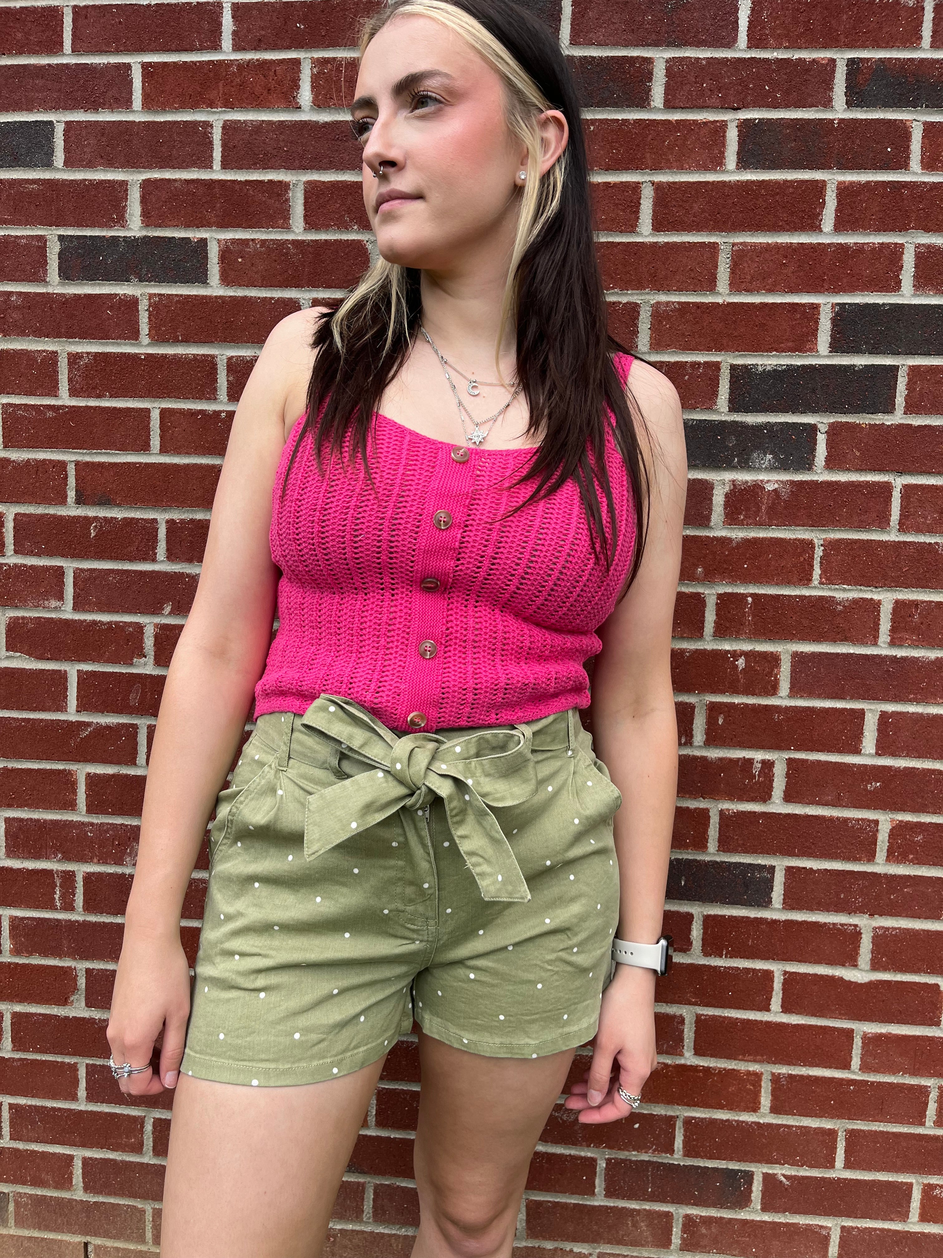 Polka Dot Bow Shorts