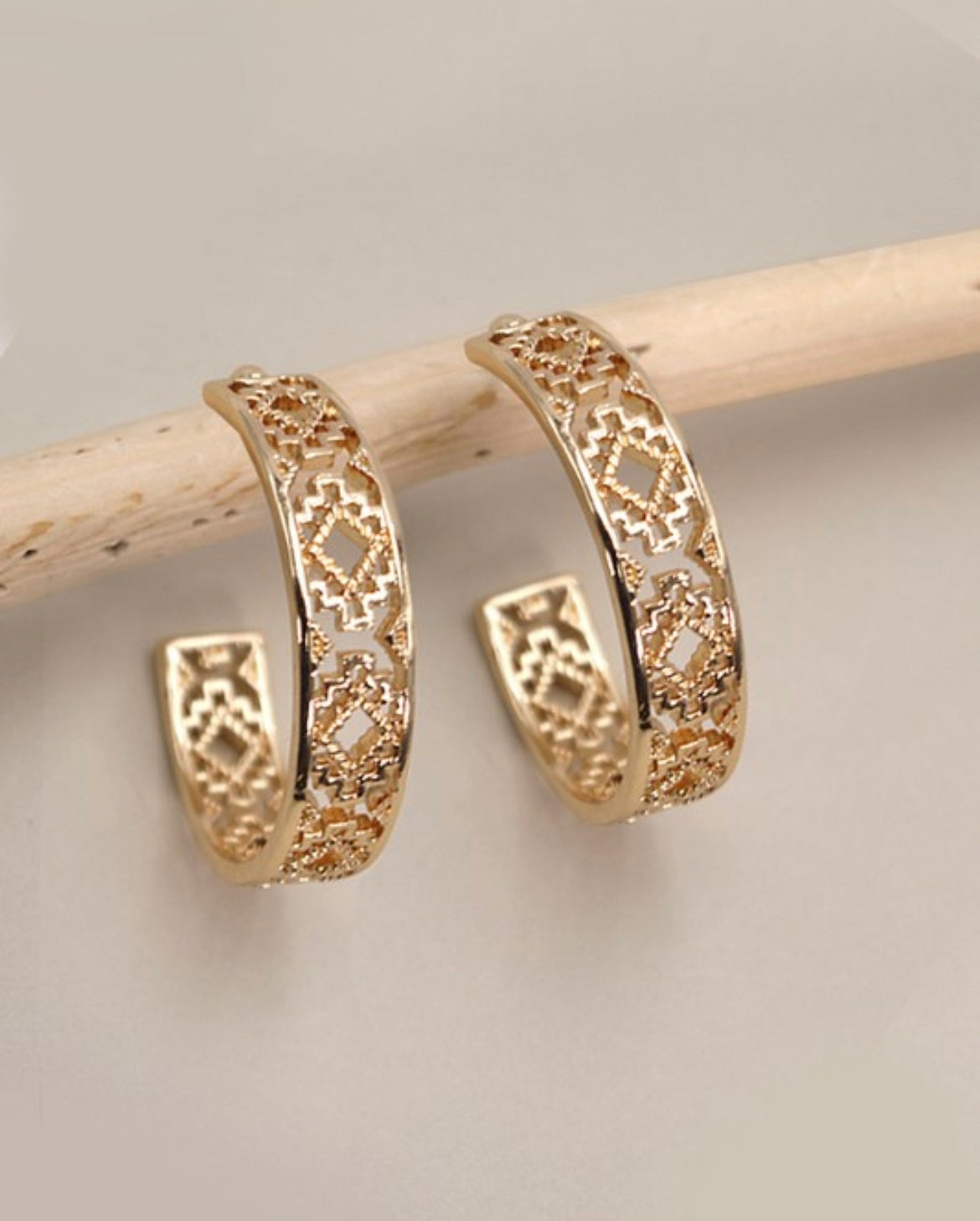 Aztec Cut Earrings
