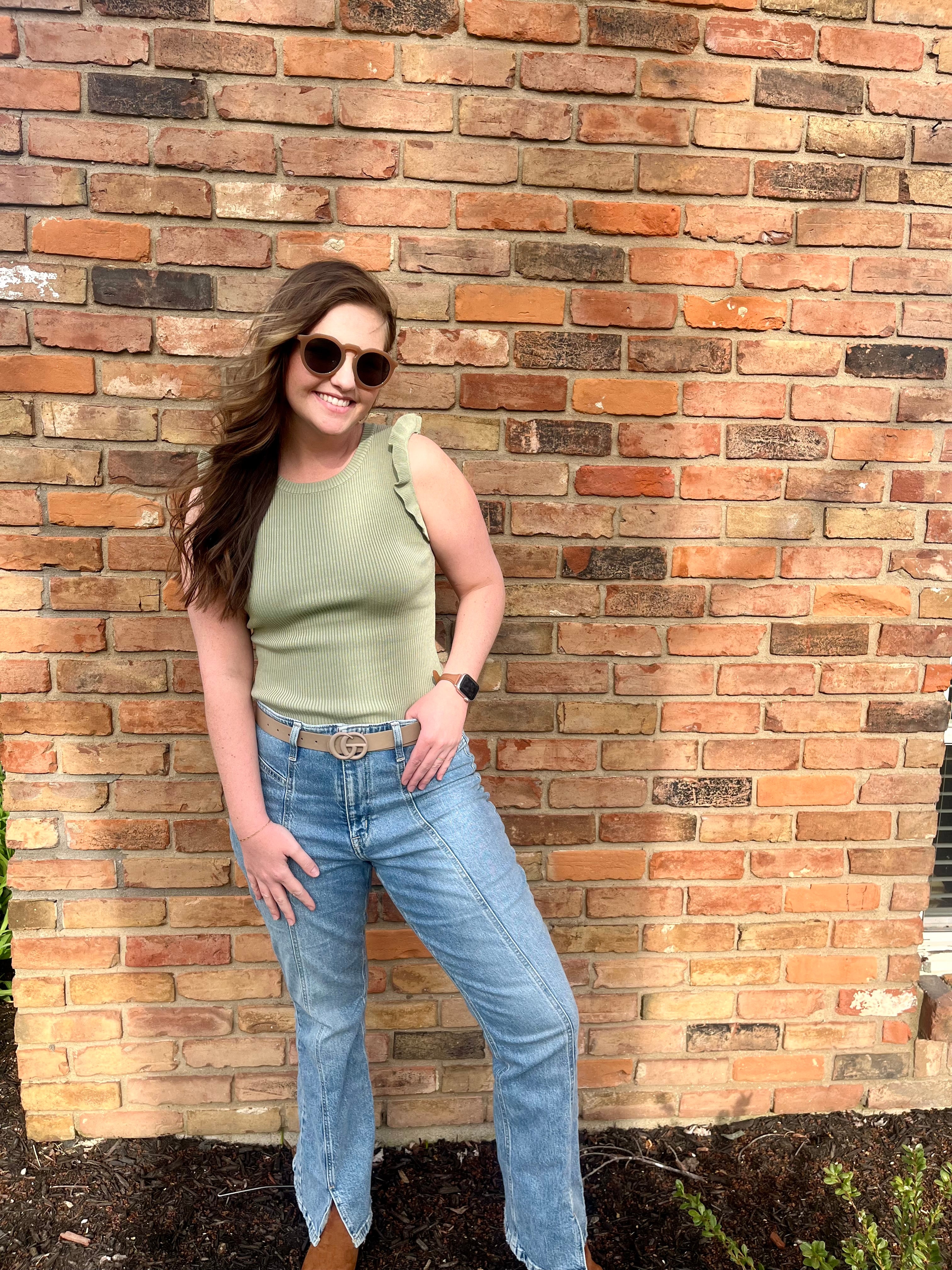 Ruffle Knit Tank