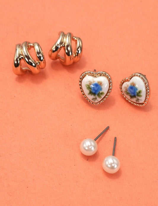 Porcelain Hoop Trio