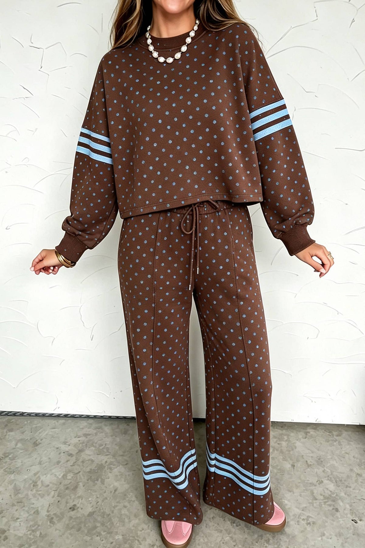 Polka Dot & Colorblock Stripes Set