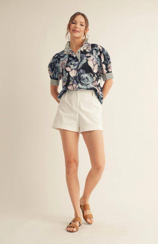 Midnight Bloom Blouse