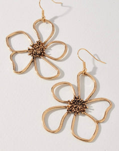 Floral Drop Earring