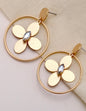 Matte Flower Hoops