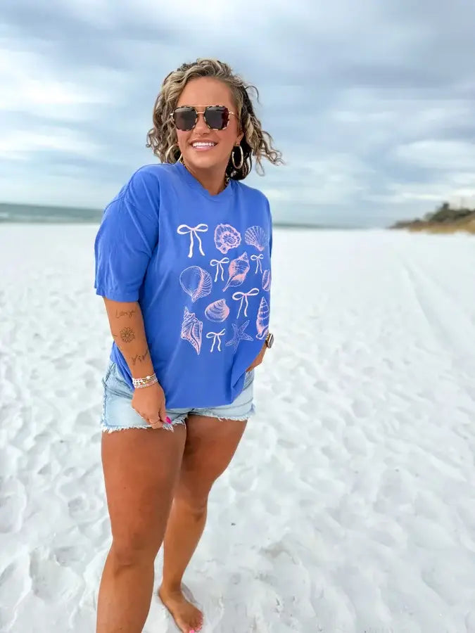Seashell Blue Graphic Tee