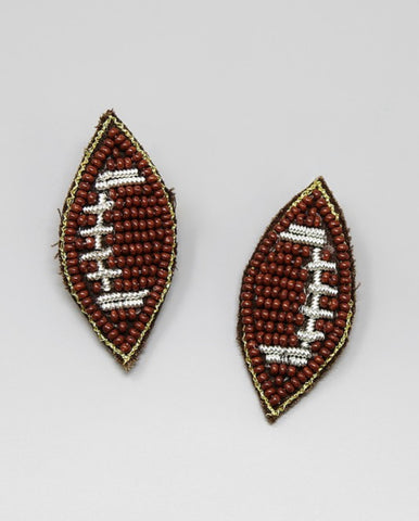 Mini Football Stud Earrings
