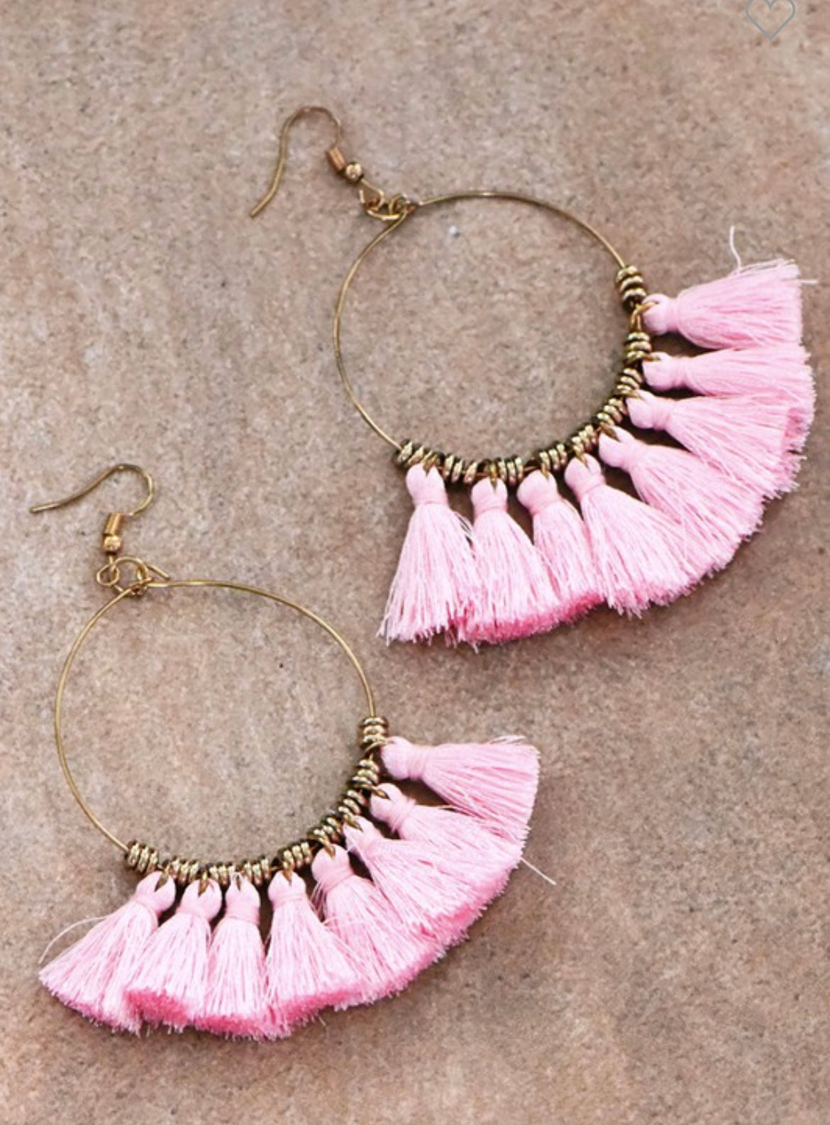 Pale Pink Tassels