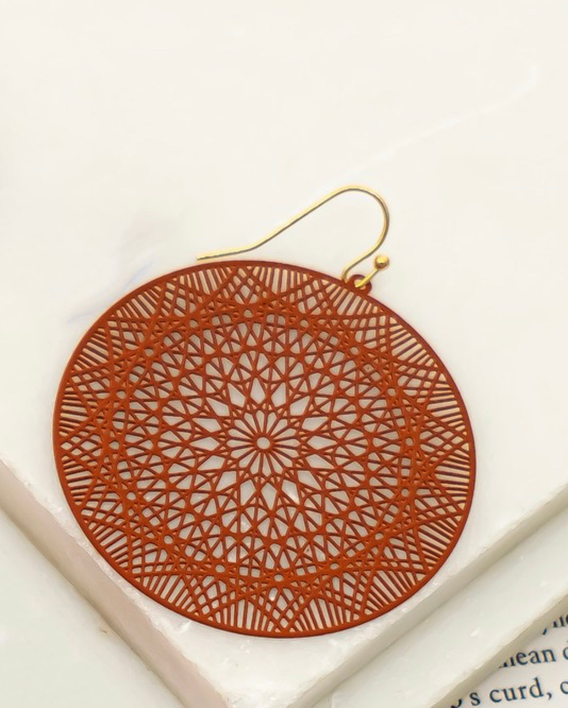 Metal Openwork Earrings