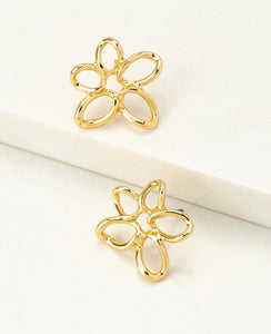 Gold Flower Stud
