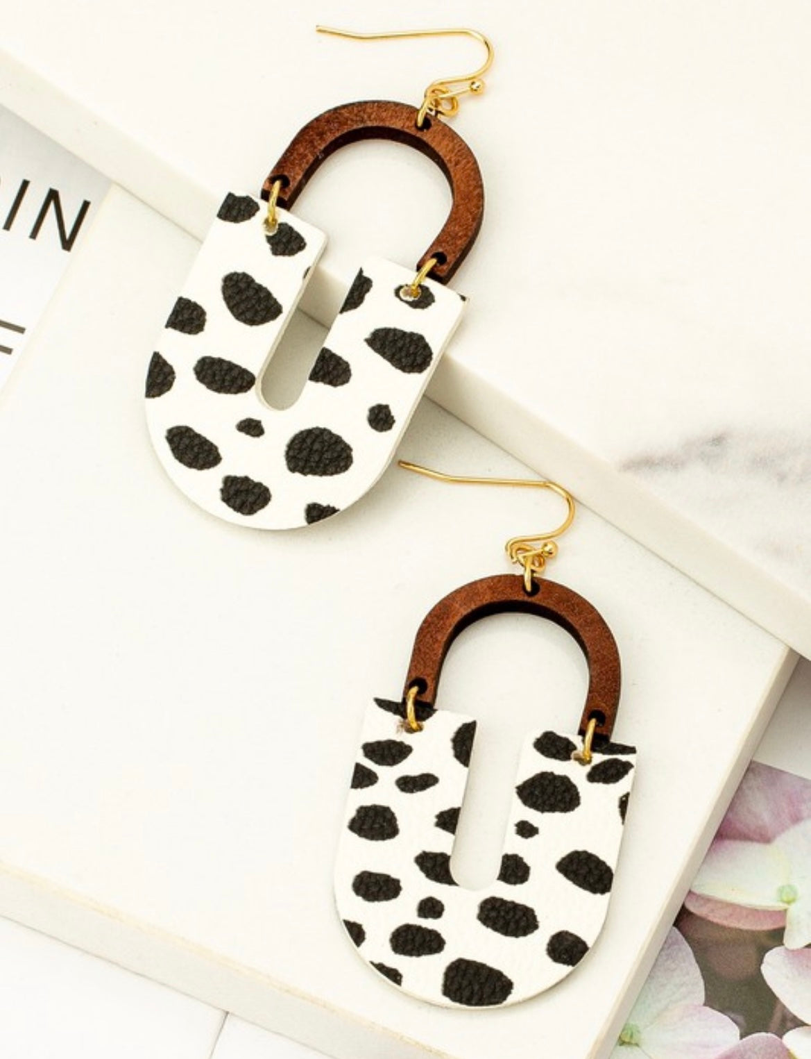Cow Double Arch Earring