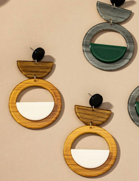 Wood Work Earrings