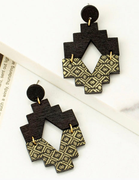 Wooden Leather Drops